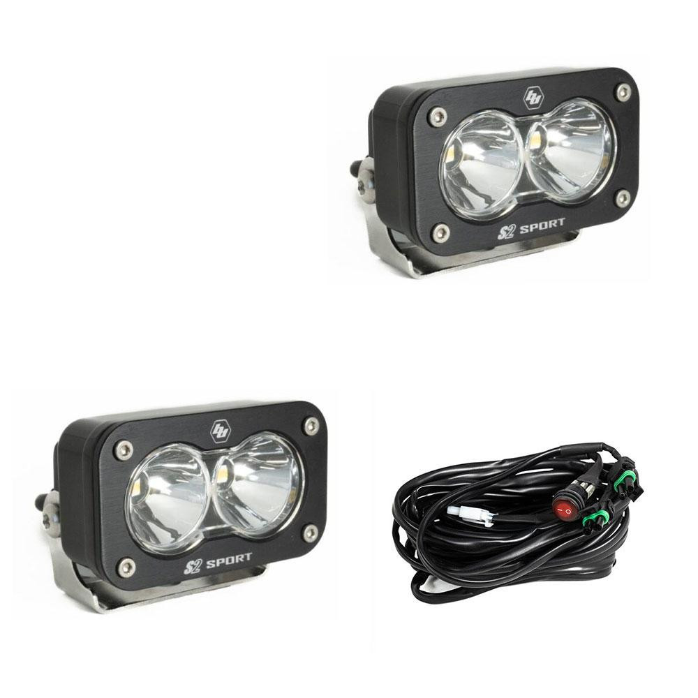 Baja Designs 547813 S2 Sport Black LED Auxiliary Light Pod Pair