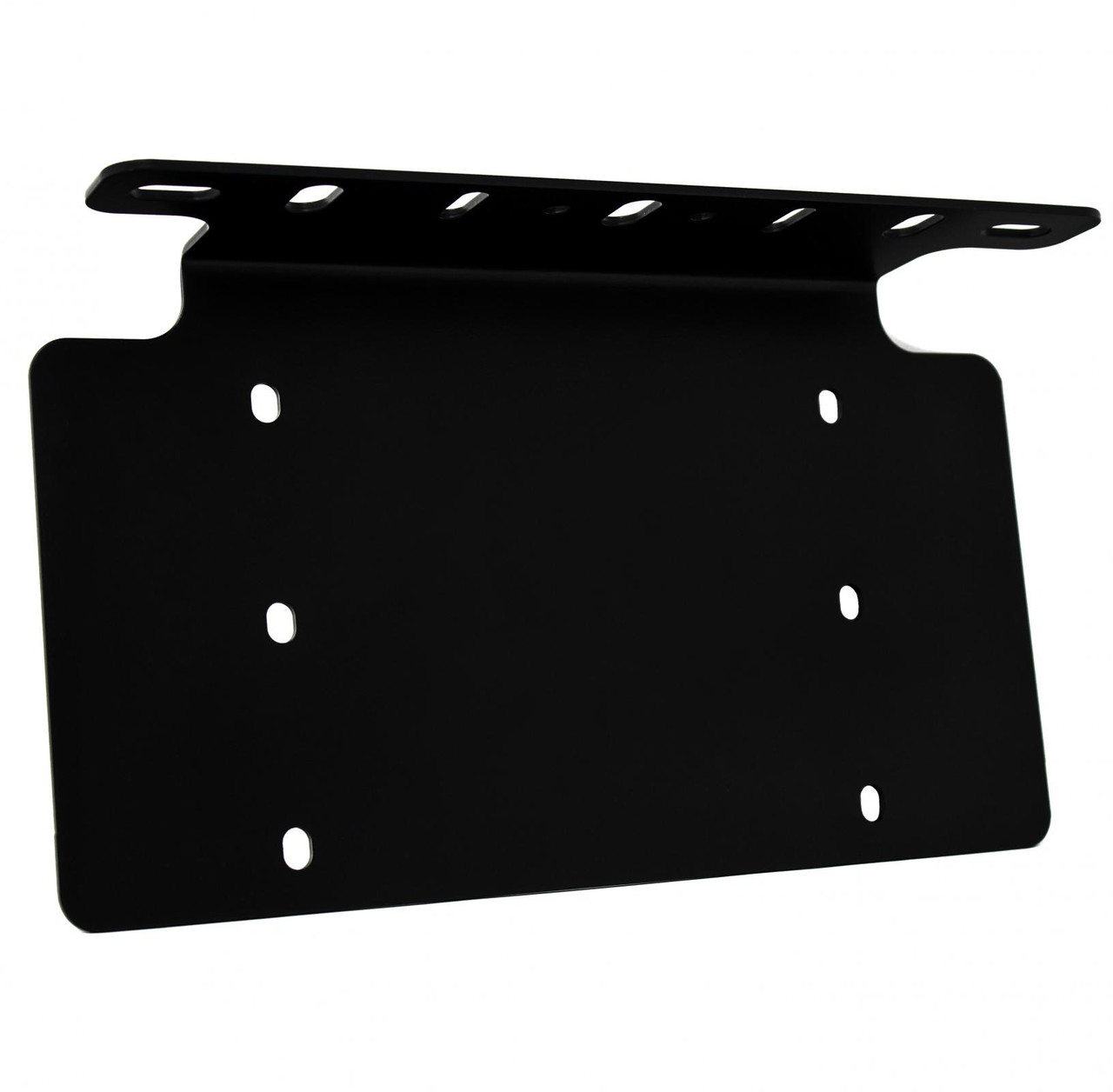UTV or Motorcycle rear 6 6 Led License Plate Frame - Black