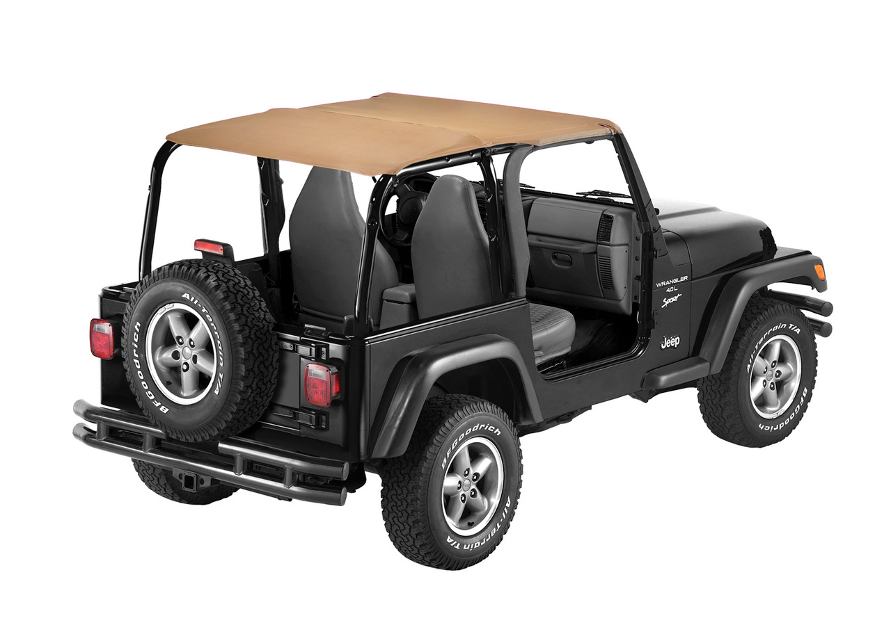 Strapless Extended Safari Style Bikini Top - Jeep 1992-95 Wrangler YJ