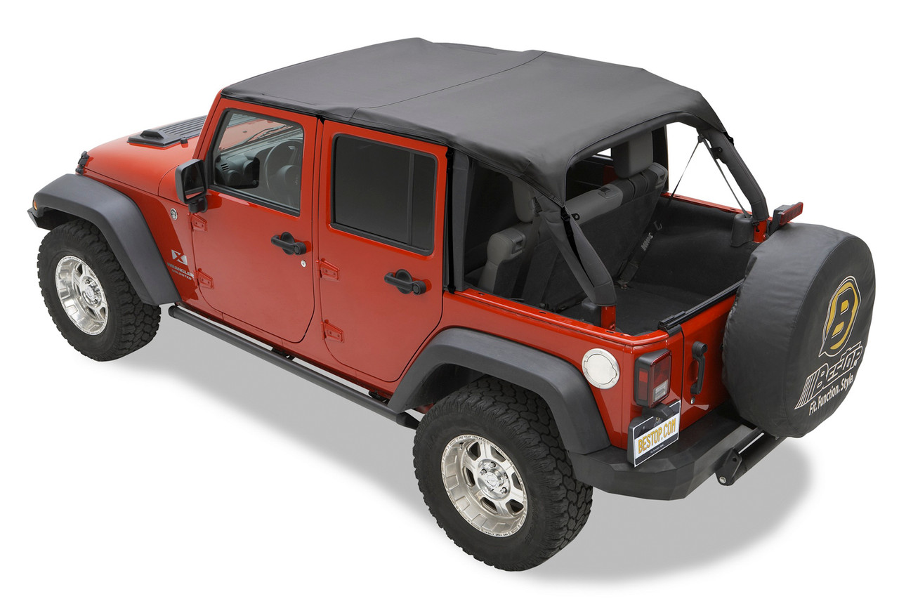 10-18のBestop Bikini SafariバージョンBestop Bikini Safari Version For 10-18 Jeep Wrangler Unlimited JK Mesh 52594-11