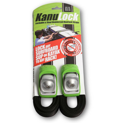 Life style close-up picture featuring Kanulock Lockable Tie Downs on a van.