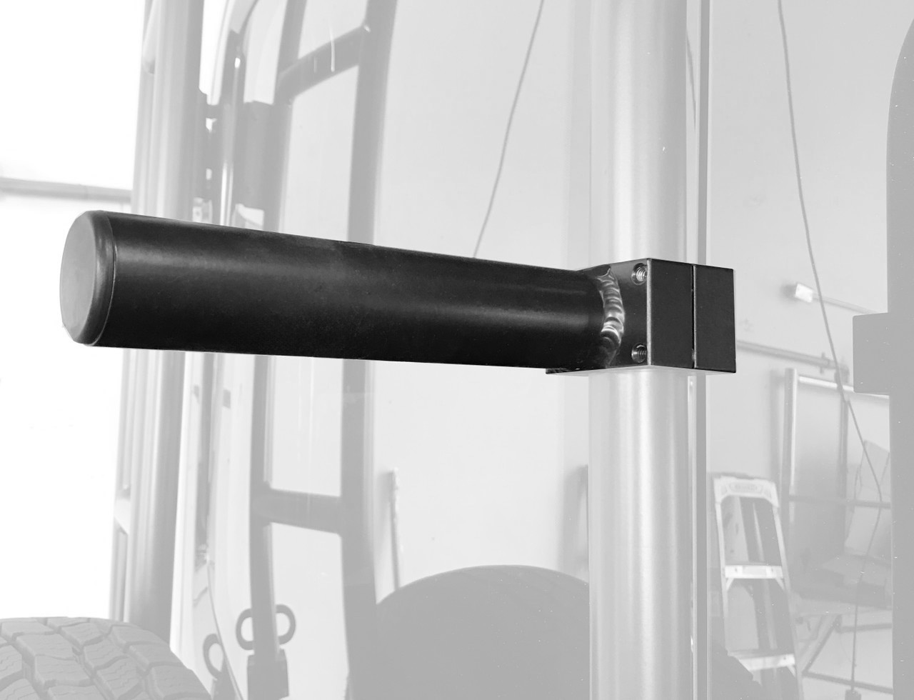 Image featuring Rear Door Rack Bolt-On Support Posts with a blurry background.