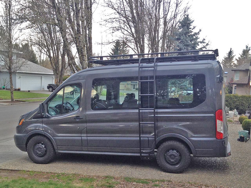 Custom Weekender Roof Rack for Ford Transit Aluminess