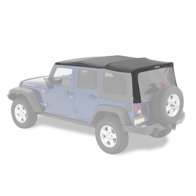 Service Part - Top Deck - JK 4-Door Supertop Squareback - Black