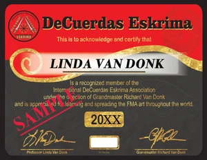  MEMBERSHIP - DeCuerdas Eskrima Association