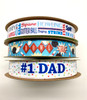 Mix and match this ribbon with our bowling ribbon and of course any Dad who loves the sport!