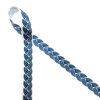 Nautical rope design in navy blue printed on 5/8" white single face satin ribbon is the perfect addition to any nautical themed event! This is an ideal ribbon for party favors, wedding favors, gift wrap, gift baskets, cookies and candy with a nautical theme. This is also fun for crafts, sewing and quilting projects with a beach or lake theme. All our ribbon  is designed and printed in the USA