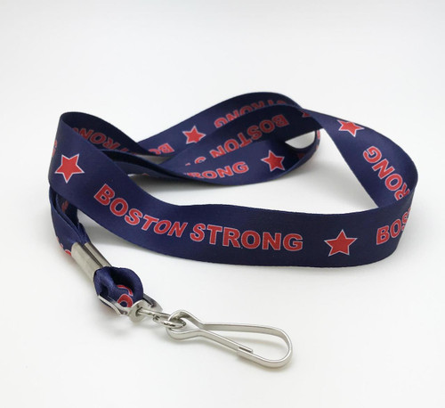 Our Boston Strong lanyard honors the motto of the memory of the Boston Marathon tragedy along the the strength and conviction if it's citizens. A perfect gift for the Boston sports fan to show pride of teams and city!