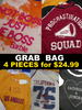 4pc GRAB BAG Macys GRAPHIC TEES #15039H (E-1-1)