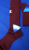 24 Pairs CHAMPION Sports Socks MAROON #17963u (O-3-4)