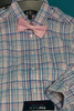 18 Sets = 36pc BOYS Tommy Hilfiger Button-Ups Pink / Blue Plaid #23308E (w-6-3)