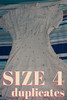 16pc FREE PEOPLE Dresses *SIZE 4 ONLY* Ivory #24456c (Z-8-5)