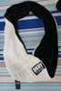 6pc DKNY Reversible Infinity Scarf CREAM / BLACK #26336P (I-2-5)