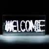 1pc Locomocean WELCOME Plug-in Neon Sign in Acrylic Box #27937B (A-7-6)