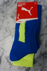 32prs PUMA Socks NEON / BLUE Size 3 ADULT  #29520N (X-2-6)