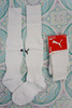 35prs Kids PUMA Socks WHITE Size 1 YOUTH (Age 6-14 Yrs) #29521N (J-3-3)