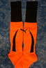 40prs PUMA Kids Socks ORANGE / BLACK Size YOUTH #29522N (G-4-5)