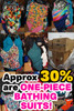 100pc Grab Bag Swim LOTS OF BATHING SUITS! RALPH CK Swim Solutions ANNE COLE #PAL-122/100