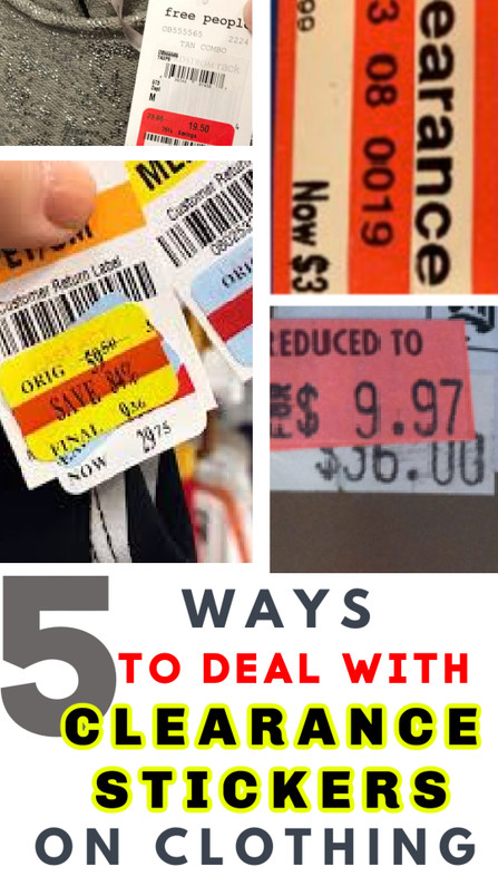Online Sellers: What to Do About Clearance Stickers on Clothing