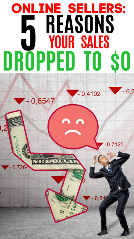 Online Sellers:  5 Reasons Why Your Sales Dropped to $0 Overnight