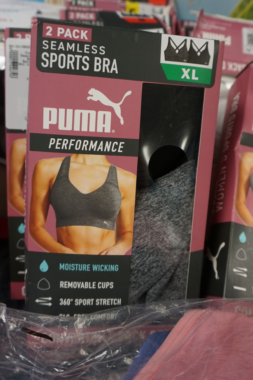 Puma, Intimates & Sleepwear, Black And Grey Set Of Puma Sports Bras