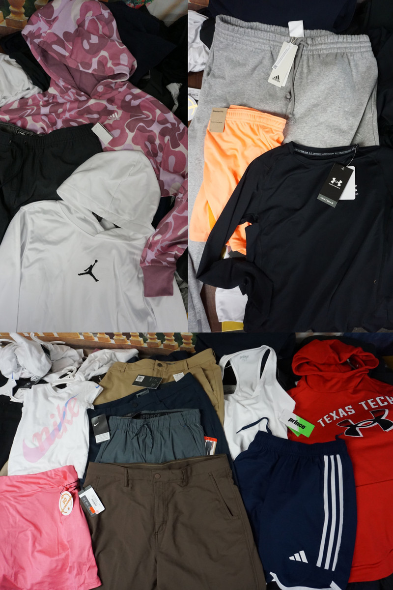 buy wholesale Nike, Adidas, Under Armour Clothing Bulk LOCATED IN