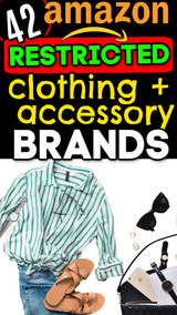 Online Sellers: 42 Clothing & Accessory Brands Amazon will NOT UNGATE