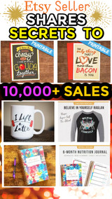 Custom Item Etsy Seller with Over 10,000 Orders Shares AMAZING Secrets to Success  