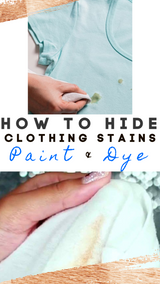  7 Ways to Easily Hide a Stain on Clothing Using Paints & Dyes