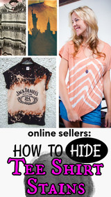 Online Sellers: How to Hide a Stain on Tee Shirts