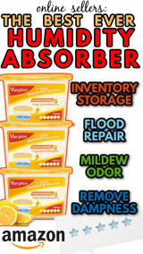 BEST Humidity Absorbers - Inventory Storage, Floods, Basements