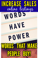 Increase Sales! 60+ Words to Add to Your Listing Item Description to Get More Buyers