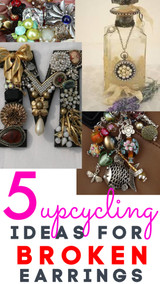 5 EASY Upcycling Ideas for Damaged EARRINGS / CHARMS / PENDANTS