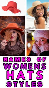 Online Sellers:  NAMES of Womens Hat Style Types (CHEAT SHEET)