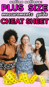 Plus Size Measurement to Number Size Conversion Cheat Sheet Chart