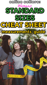 Standard Sizing Measurement - to- Number Size Cheat Sheet Chart 