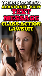 eCommerce: Abandoned Cart TEXT MESSAGE Lawsuit (Interesting Class Action!)