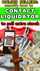 Online Sellers:  Exactly How to Sell Your Extra Stock to a Liquidator 