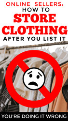 Online Sellers: How to Store Clothing After You List It (EASY!)