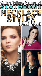 Online Sellers: Names of Styles of Statement Necklaces CHEAT SHEET