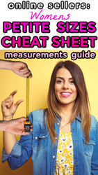Petite Size Measurements Cheat Sheet Chart