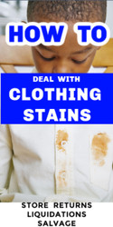 Store Returns: How to Remove Stains From Clothing 