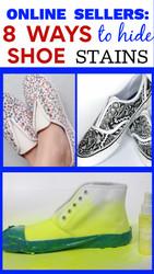 Online Sellers:  8 Ways to Hide or Cover a Stain on Tennis Shoes / Sneakers