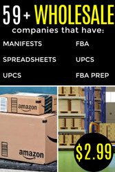 BIG List of Wholesale Companies that Have Spreadsheets / UPC / Dropshipping & More