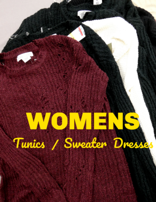 7pc Designer Tunics / SWEATER DRESSES #16771H (q-2-1)