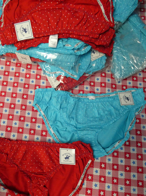 48pc Polo Club Bikini Panties S M L #22270x (C-6-2)