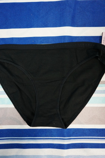 30pc Victorias Secret Black Bikini Panty XL #24268P (Z-1-2)