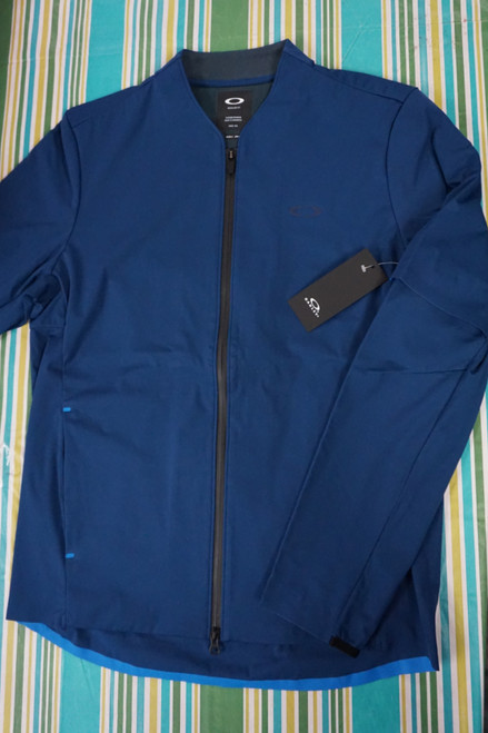 15pc Mens $210 OAKLEY Albatross Rain FZ Jackets BLUE #26090A (W-2-3)