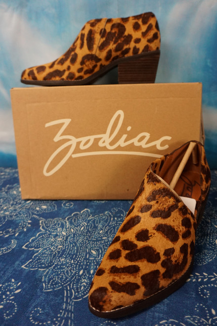 12prs Womens ZODIAC Animal Print Ankle Boot / Shoes +Boxes #27819Q (ZZ-2/3-5)
