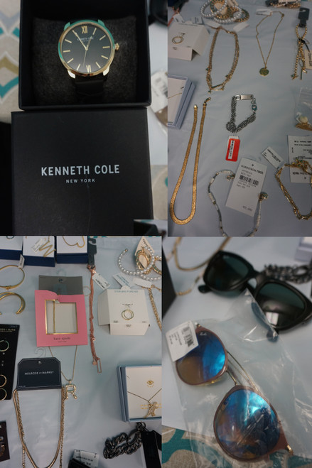 30+pc Jewelry REAL GOLD PLATED Real Silver RAY BAN Kenneth Cole SPADE Madewell #28198B (O-1-2)